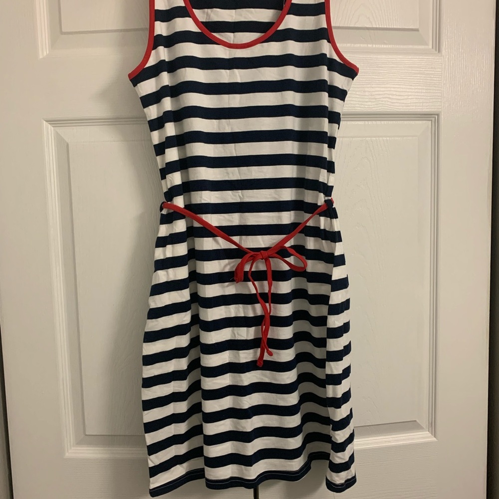 NWT Dunnes red, white and blue striped dress